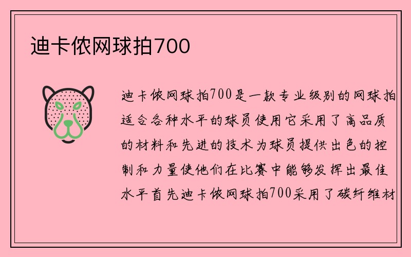 迪卡侬网球拍700